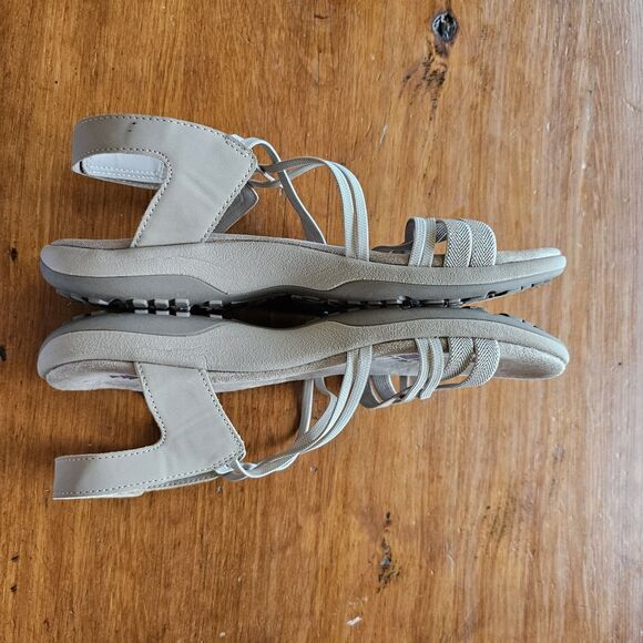 Skechers Women's Size 9 "Reggae Slim Takes Two" Sandals - Beige Memory Foam - Picture 6 of 7